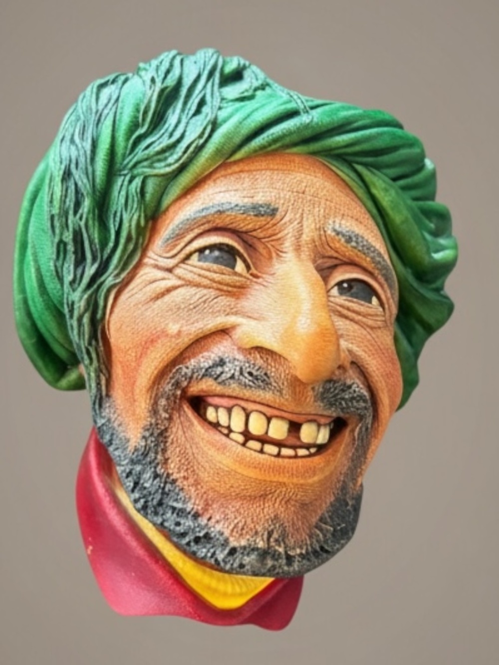 Vintage Bossons Chalkware “Kurd Man” Head 1960s England